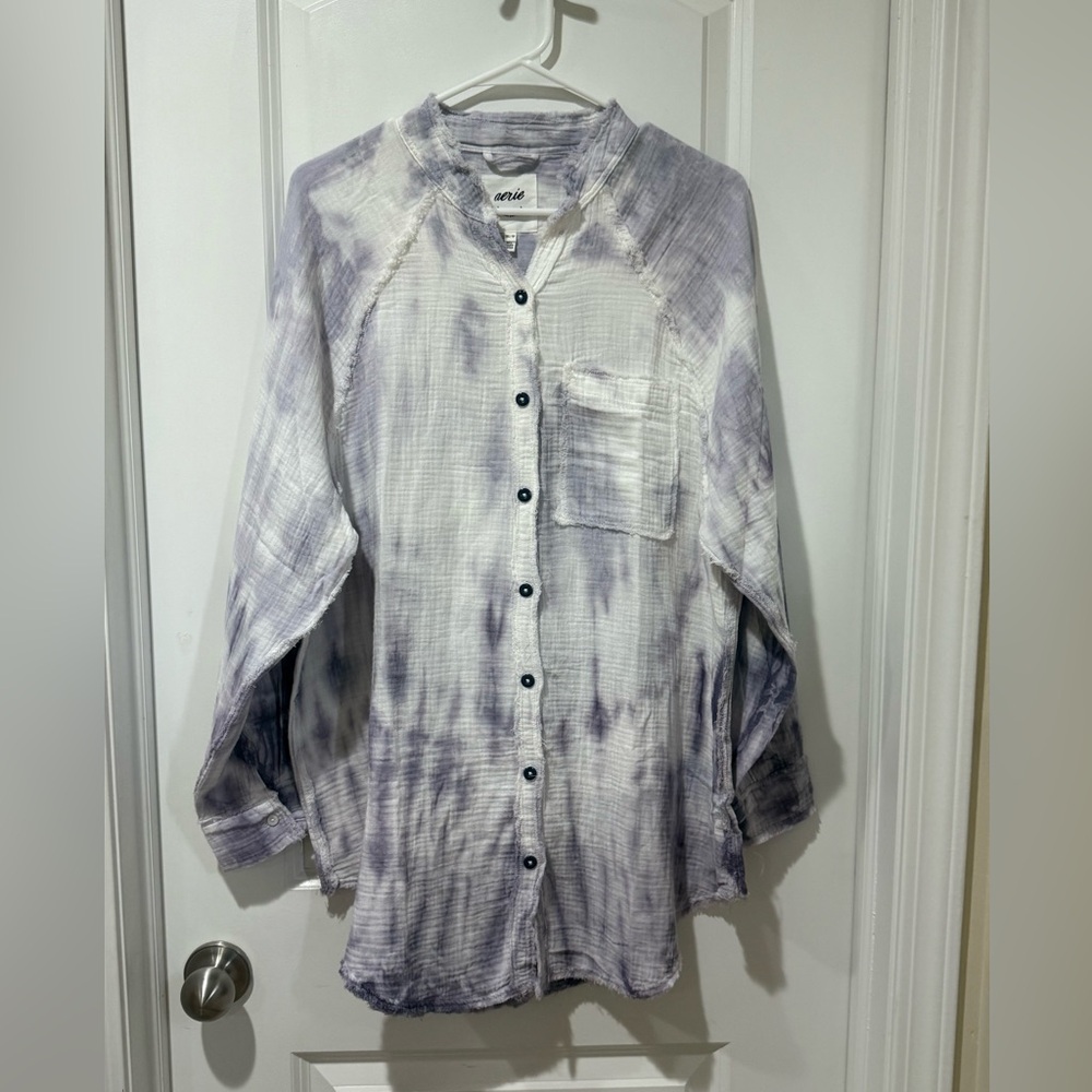 Aerie Tie-Dye Button Down